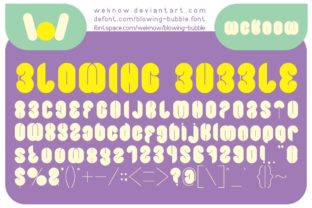Blowing Bubble: A Playful Display Font for Handmade Charm