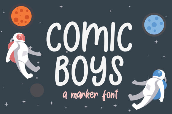 Comic Boys: A Playful Display Font for Editorial Design