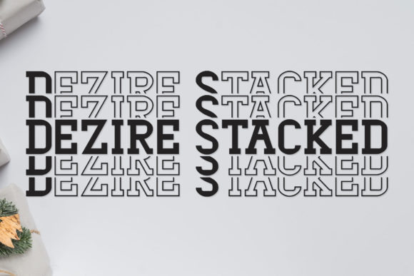 Dezire Stacked: A Display Font with Quiet Confidence