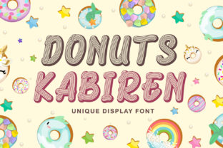 Donuts Kabiren: A Whimsical Display Font for Handmade Charm