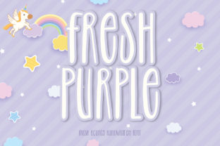 Fresh Purple Font: A Playful, Authentic Display Typeface