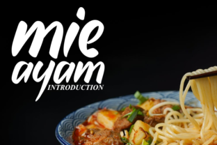 Mie Ayam: A Bold, Handcrafted Display Font for Makers