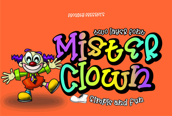 Mister Clown: A Playful Display Font for Handmade Makers