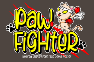 Paw Fighter: A Handwritten Display Font That Adds Personality