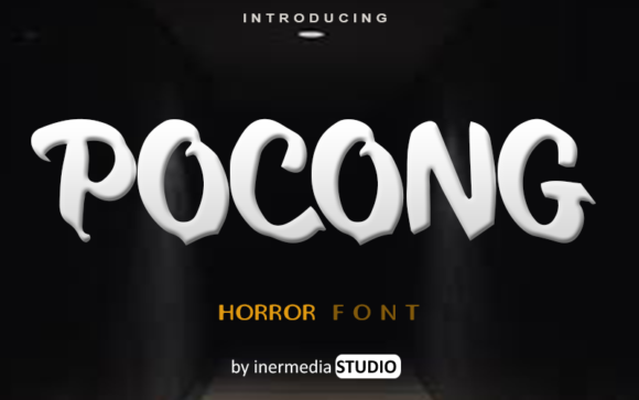Pocong: A Spooky Display Font That Brings Handmade Magic to Life