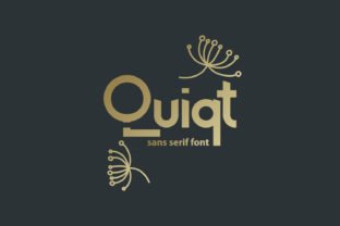 Quiqt: A Playful Display Typeface for Handmade Brands