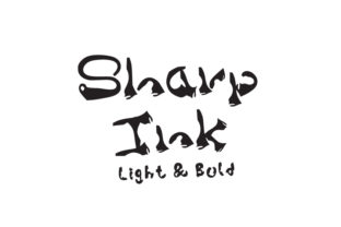 Sharp Ink: A Hand-Drawn Display Font That Elevates Digital Branding
