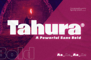 Tahura: A Bold Display Font for Digital Brand Impact