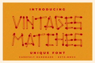 Vintages Matches: A Playful Yet Precise Display Typeface